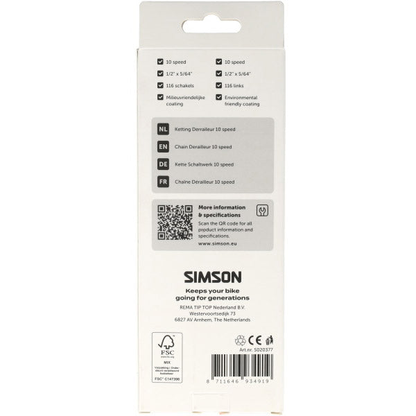 Afbeelding laden in galerijviewer, Simson ketting derailleur 10v hg
