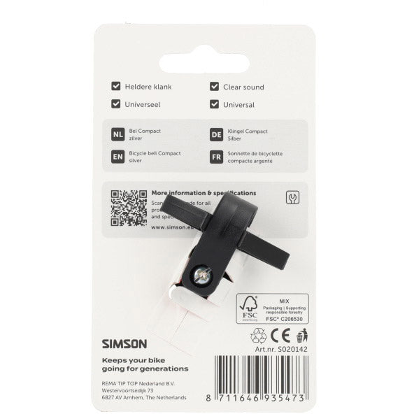 Load image into Gallery viewer, Simson bel compact zilver
