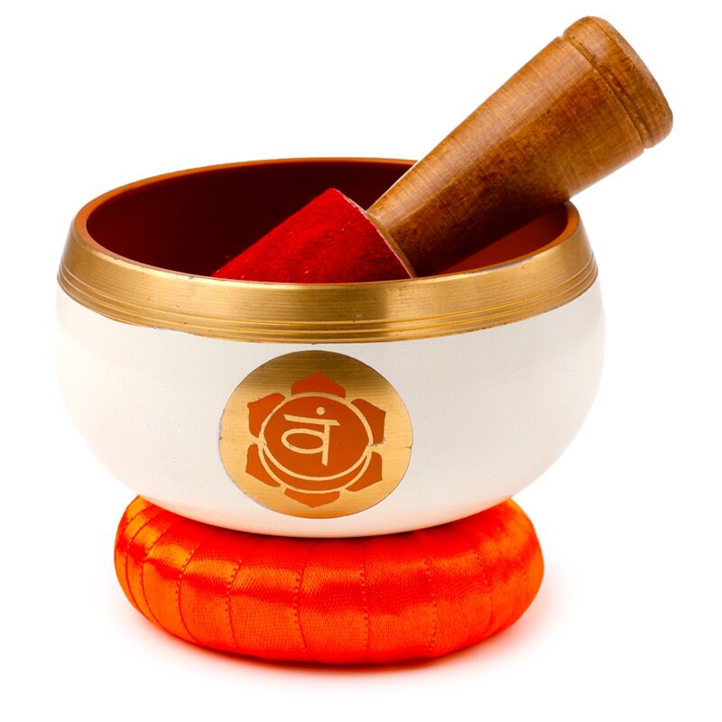 Load image into Gallery viewer, Oranje chakra klankschaal
