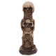 Hoor geen kwaad schedel totem woonaccessoire