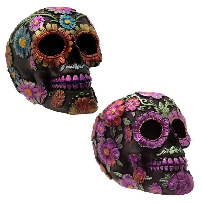 Load image into Gallery viewer, Dia de los muertos mexicaans doodshoofd margriet woonaccessoire
