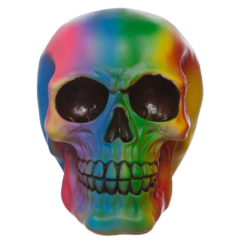 Load image into Gallery viewer, Regenboog schedel woonaccessoire
