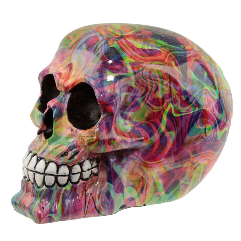 Load image into Gallery viewer, Regenboog schedel woonaccessoire
