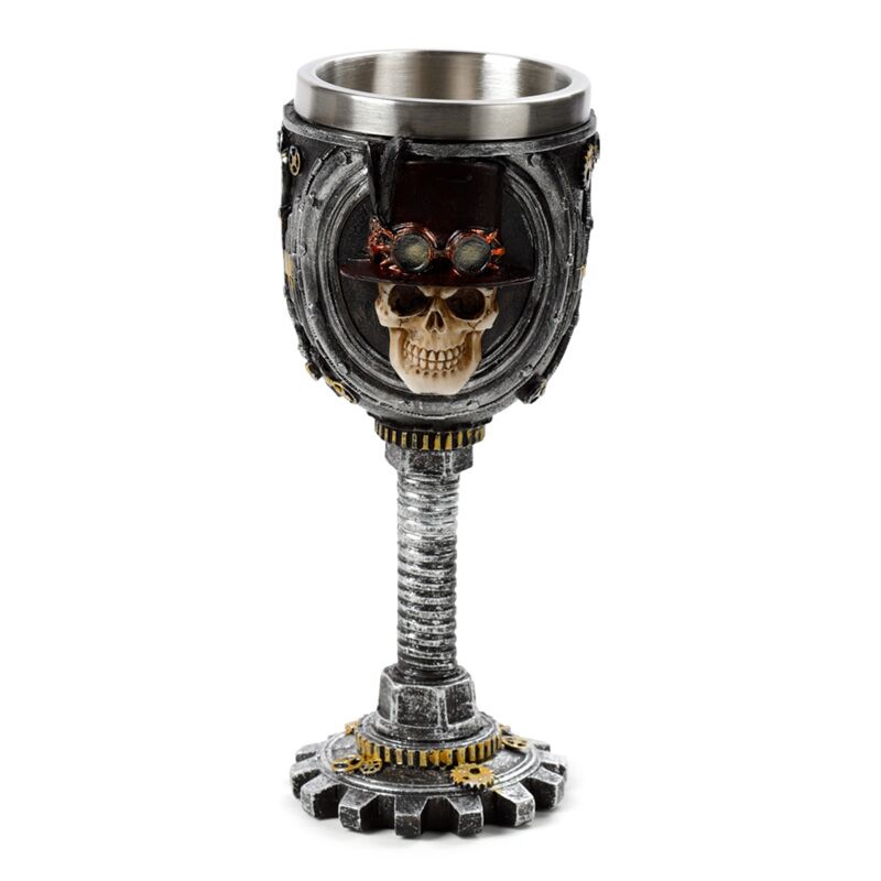 Load image into Gallery viewer, Steampunk schedel decoratieve kelk
