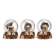 Schedel sneeuwbol met dieren woonaccessoire