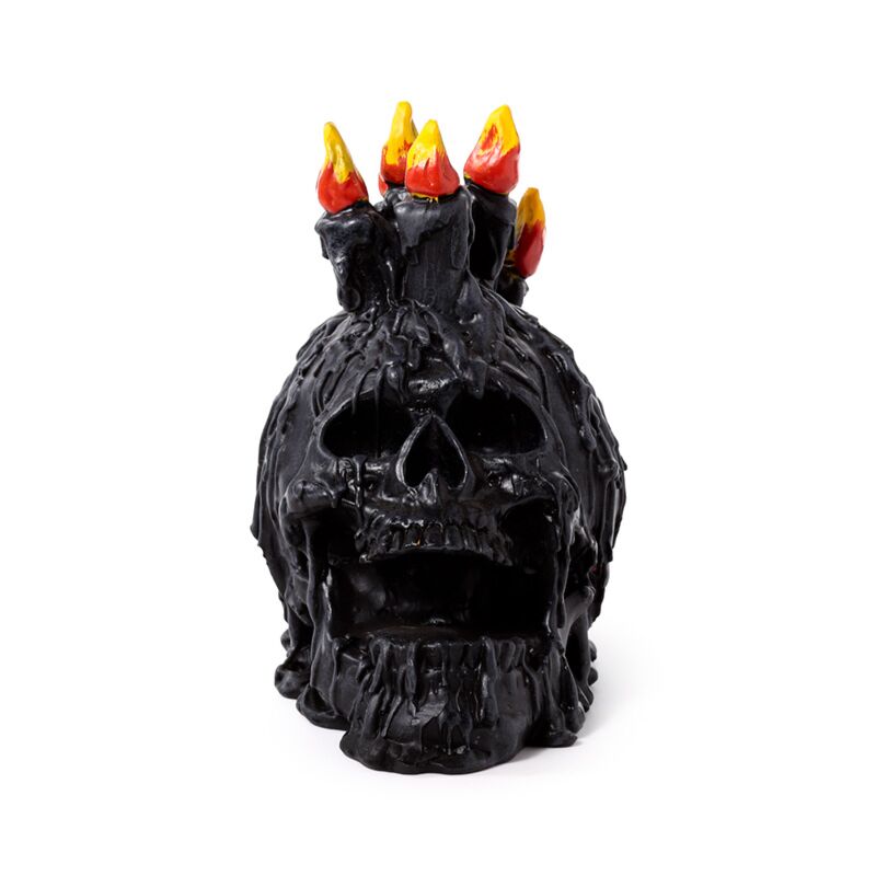 Load image into Gallery viewer, Zwarte schreeuwende schedel met kaarsen wax
