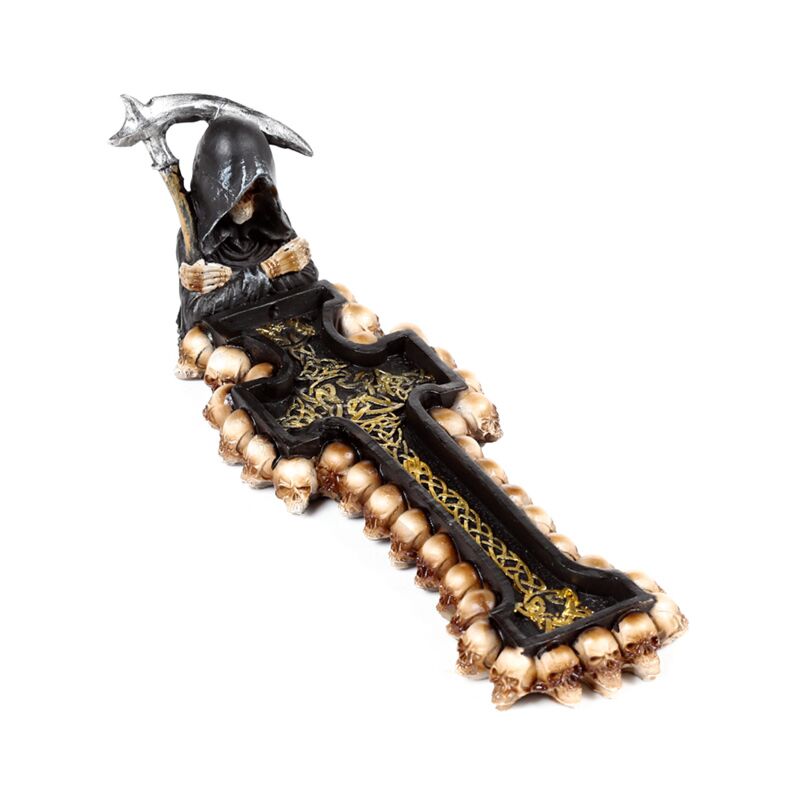 Afbeelding laden in galerijviewer, The reaper dood kruis wierookhouder
