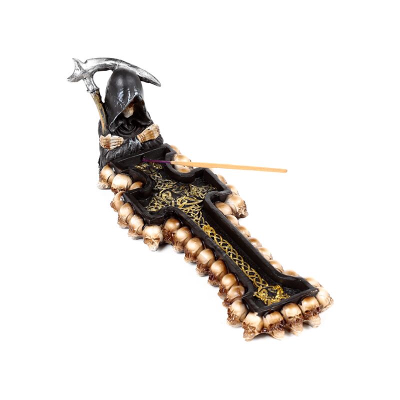 Afbeelding laden in galerijviewer, The reaper dood kruis wierookhouder
