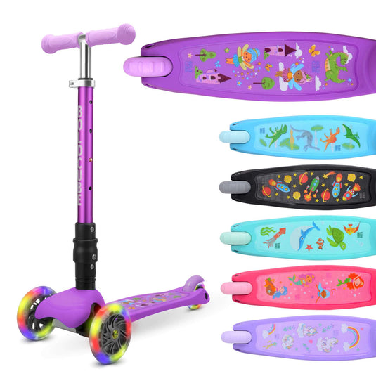 Boldcube teeny fold driewielstep - sprookjesland paars