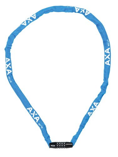 Load image into Gallery viewer, Axa slotketting rigid 120cm codeslot blauw (kaart)
