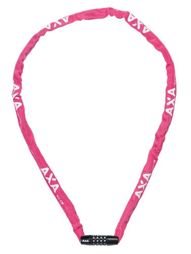 Axa kettingslot rigid rcc code 120x3,5 met polyester hoes - roze