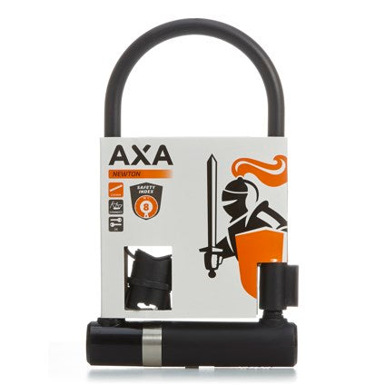 Load image into Gallery viewer, AXA Newton U-vormig beugelslot - 23 cm - gehard staal
