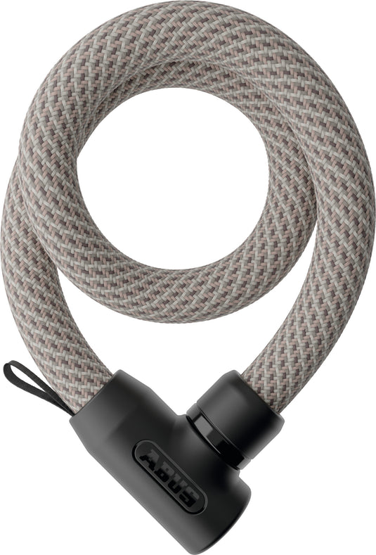 Abus fietsslot textiel-kettingslot - yarnit™ 4004k - security level 7 - beige - 110 cm - geschikt voor elektrische fietsen en stadsfietsen - lichtgewicht - slechts 0,88 kg