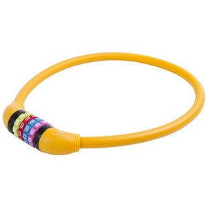 M-wave cijfer-kabelslot silicone oranje 65cm12mm
