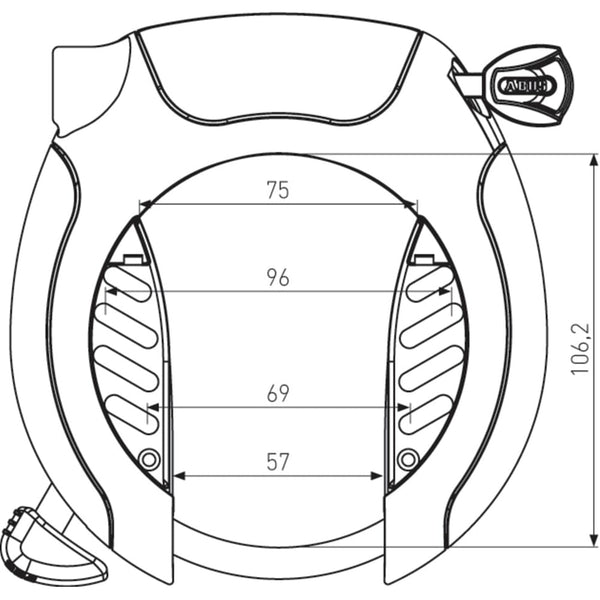 Abus frame frame lock Pro Shield x-plus 5955R