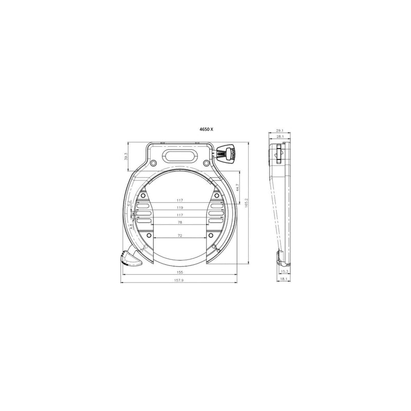 Load image into Gallery viewer, Abus Amparo 2.0 Fiets Ringslot - ART2 - Zwart
