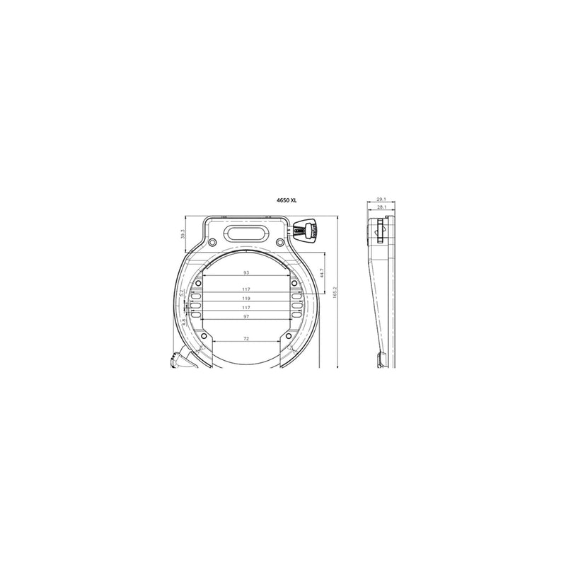 Load image into Gallery viewer, Abus Amparo 2.0 4650XL zwart ART2 slot
