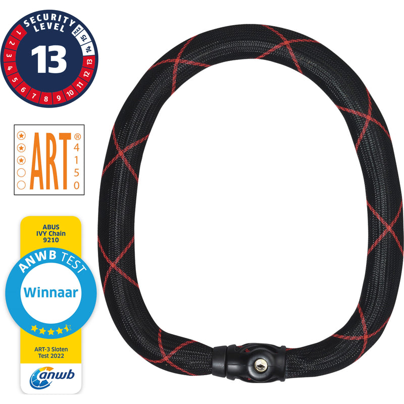 Load image into Gallery viewer, Abus Ivy Chain 9210 110 - ART3, 10mm - 110cm, Zwart
