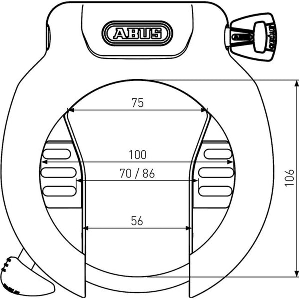 Abus frame frame lock Pro Amparo lock 4750S R