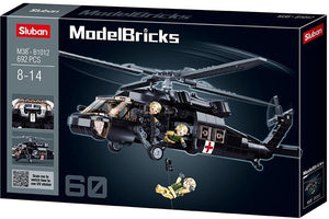 Sluban modelbircks amerikaanse medische legerhelikopter (m38-b1012)