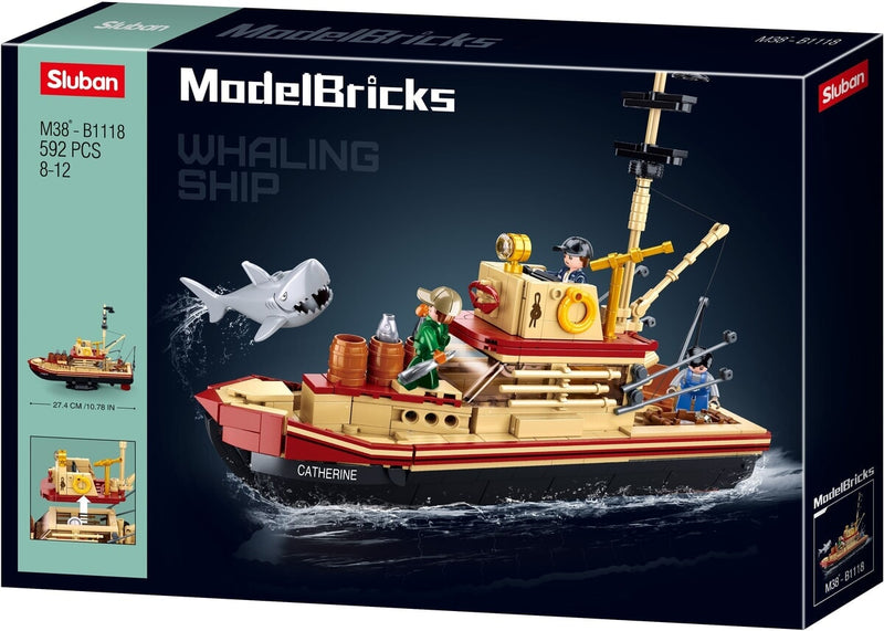 Load image into Gallery viewer, Sluban modelbricks de grote haai (m38-b1118)

