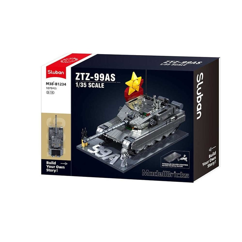 Load image into Gallery viewer, Sluban modelbricks tank zts-99as (m38-b1234)
