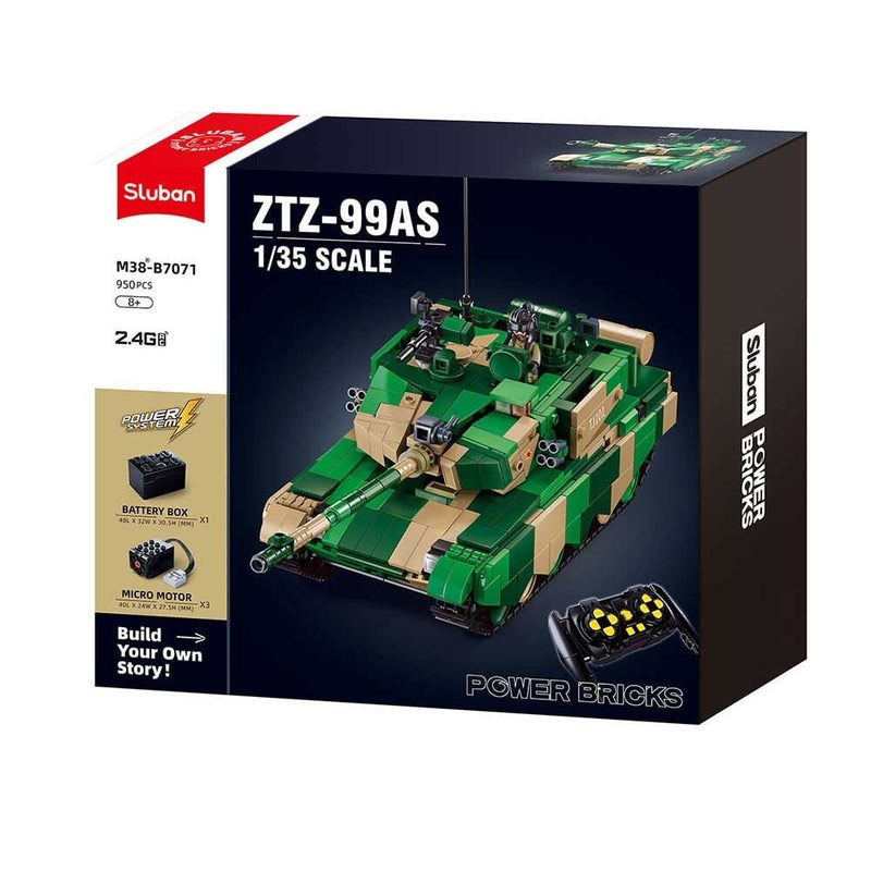 Load image into Gallery viewer, Sluban power bricks tank ztz-99as met afstandsbediening (m38-b7071)
