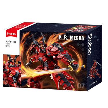 Sluban p.r. mecha rood zwart (m38-b1183)