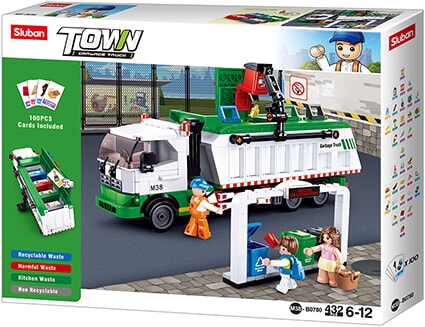 Load image into Gallery viewer, Sluban city cleaner vuilniswagen (m38-b0780)
