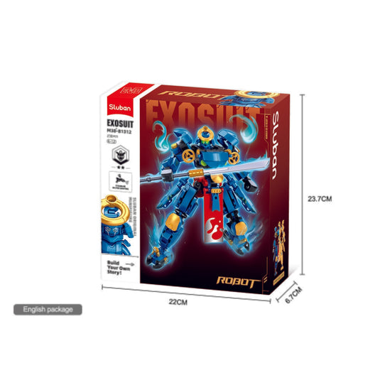 Sluban warriors blauwe samoerai (m38-b1312)