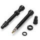 Miche tubeless ventiel 55mm aluminium zwart (2st)