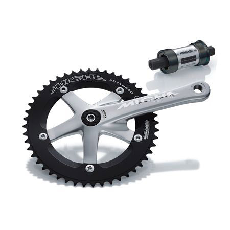 Miche Crankset Pista Advanced 167mm 49tds. 1/8 silver