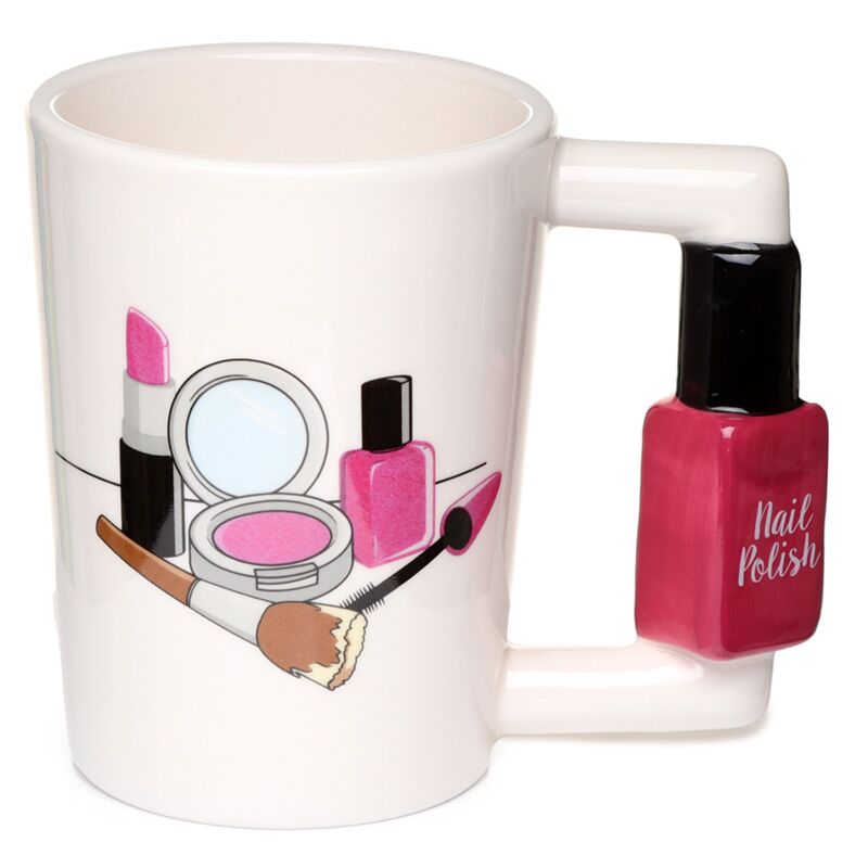 Load image into Gallery viewer, Nagellak - gevormd handvat keramiek mok
