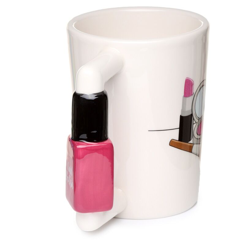 Load image into Gallery viewer, Nagellak - gevormd handvat keramiek mok
