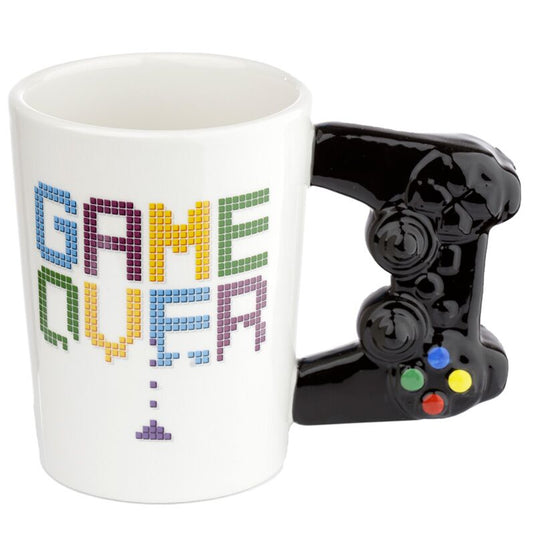 Game over - gevormd handvat keramiek mok