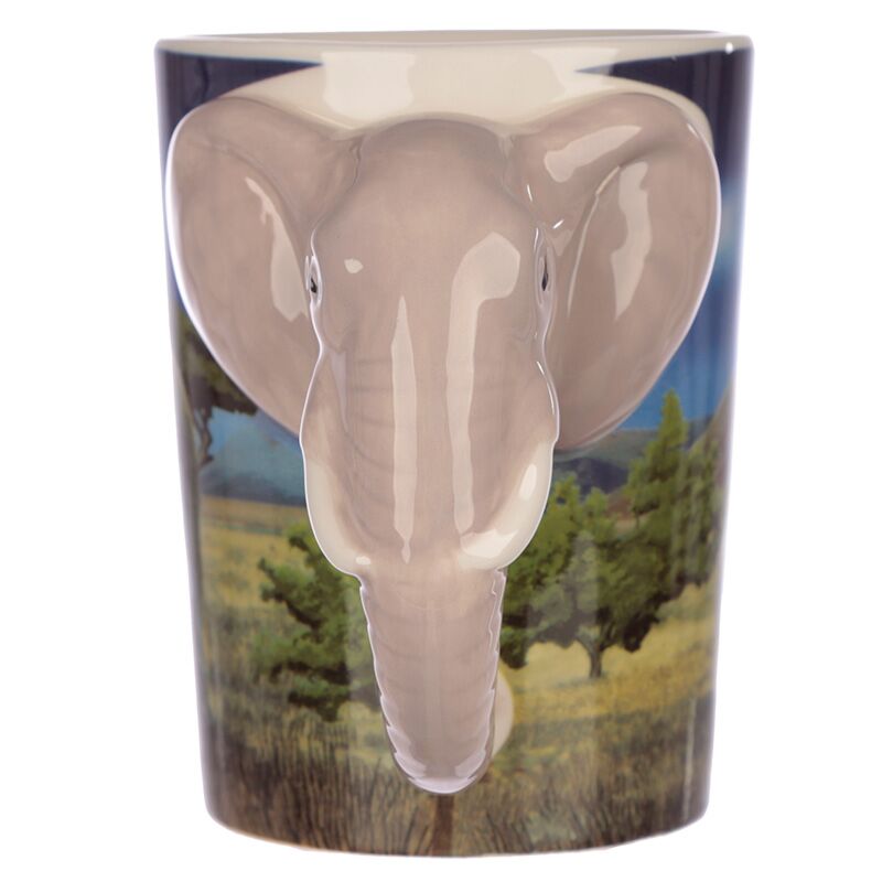 Load image into Gallery viewer, Olifant - gevormd handvat keramiek mok
