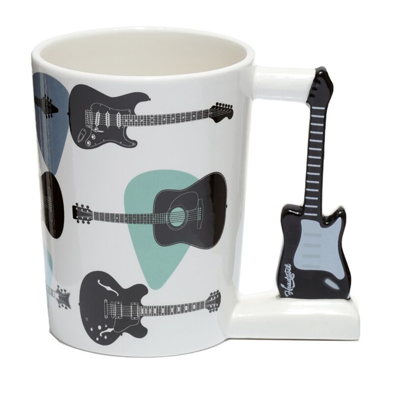 Load image into Gallery viewer, Headstock gitaar - gevormd handvat keramiek mok
