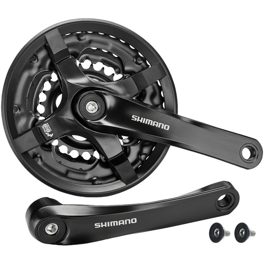 Shimano crankset tourney 6 7 8v 24 34 42t 170mm zwart oem