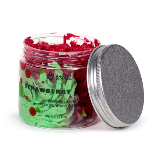 Aardbei kiwi pot met whipped soap bodywash