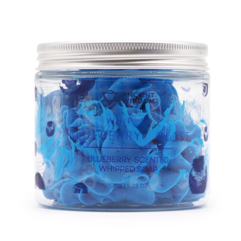 Load image into Gallery viewer, Bosbessen pot met whipped soap bodywash
