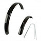 Hh stel spatborden 18 inch zwart + stangen