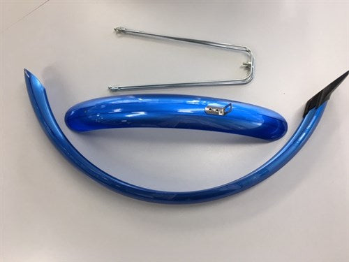 Set mudguards 20 inch 58mm pvc blue eurofender