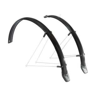 Stel spatborden 28 inch 46 pvc zwart eurofender
