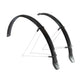 Stel spatborden 28 inch 46 pvc zwart eurofender