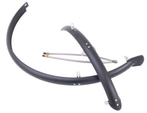 Load image into Gallery viewer, Sunny wheel kunststof spatbordset 28 inch mat zwart 50 mm
