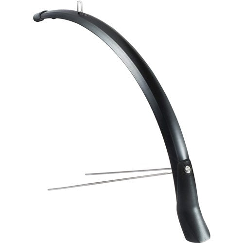 Voorspatbord 28 Lampo 58 mm breed - mat zwart