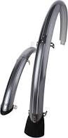 Sunnywheel kunststof spatbordset 28 inch 45 mm zilver incl. stangen