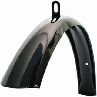 Load image into Gallery viewer, voorspatbord 28 inch staal zwart
