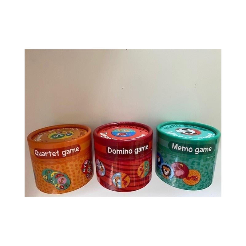 Load image into Gallery viewer, Kwartet memo domino spel in koker
