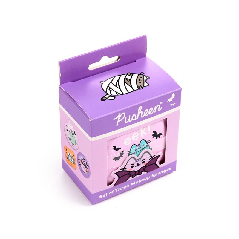 Load image into Gallery viewer, Union pusheen de kat halloween set van 3 make up sponsjes
